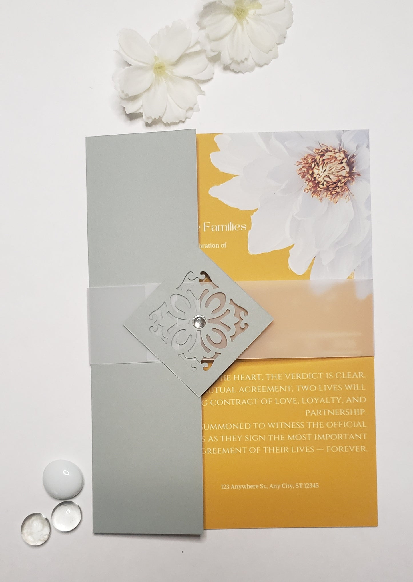 wedding invite(ready made) legal professional theme