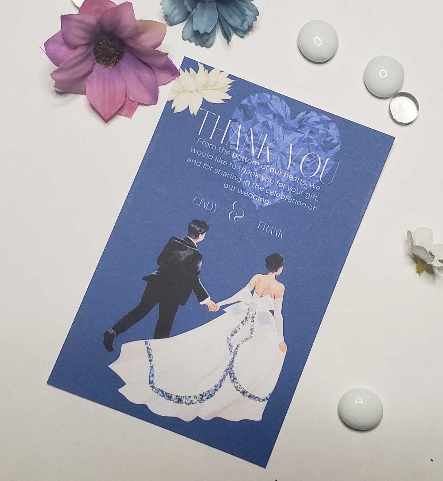 Wedding Thankyou cards with envelope
