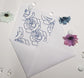 Wedding Invite(ready made) The Sapphire Bloom suite