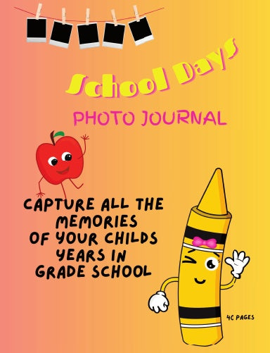 School Days Photo Journal Pink/Yellow